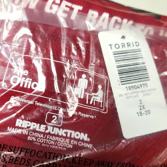 ❤️NWT VINTAGE TORRID TEE THE OFFICE MICHAEL SCOTT FUNNY CHRISTMAS HOLIDAY SHIRT - Picture 7 of 9